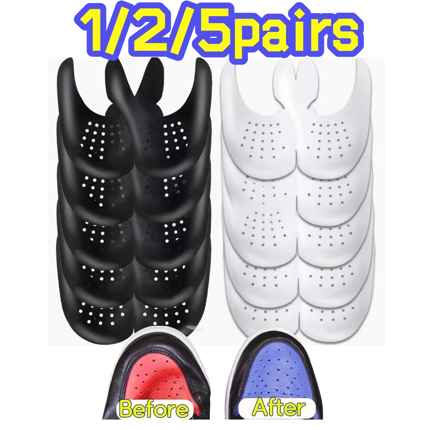 1/2Pairs Protector Shoe Anti Crease Bending Crack Toe Cap Support Shoe Head Stretcher Lightweight Sneakers Protector
1/2Pairs Protector Shoe Anti Crease Bending Crack Toe Cap Support Shoe Head Stretcher Lightweight Sneakers Protector