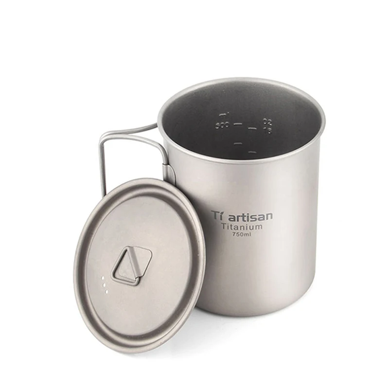 Титановая кружка Tiartisan для кемпинга, 750 мл, питьевая чашка для путешествий на открытом воздухе, чашка для воды, посуда для рюкзака, горшок, складные ручки
Титановая кружка Tiartisan для кемпинга, 750 мл, питьевая чашка для путешествий на открытом воздухе, чашка для воды, посуда для рюкзака, горшок, складные ручки