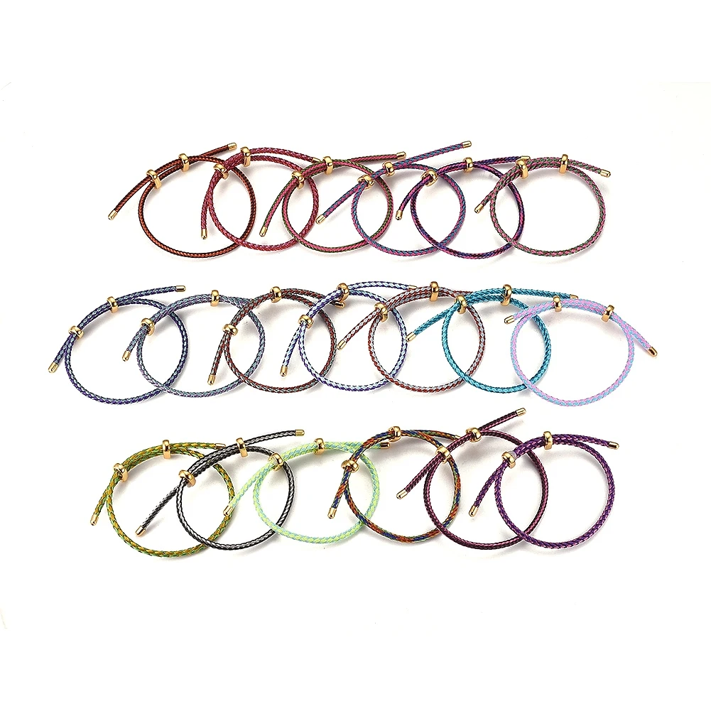 10pcs Adjustable 304 Stainless Steel Wire Rope Cord Bracelets with Brass Slide Beads for DIY Handmade Jewelry Making Accessories
10pcs Adjustable 304 Stainless Steel Wire Rope Cord Bracelets with Brass Slide Beads for DIY Handmade Jewelry Making Accessories