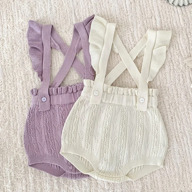 Knitted Cotton Spaghetti Straps Sleeveless Baby Girls Autumn Rompers Portable Infant Jumpsuit Toddler Bodysuit For 0-24 Months
Knitted Cotton Spaghetti Straps Sleeveless Baby Girls Autumn Rompers Portable Infant Jumpsuit Toddler Bodysuit For 0-24 Months