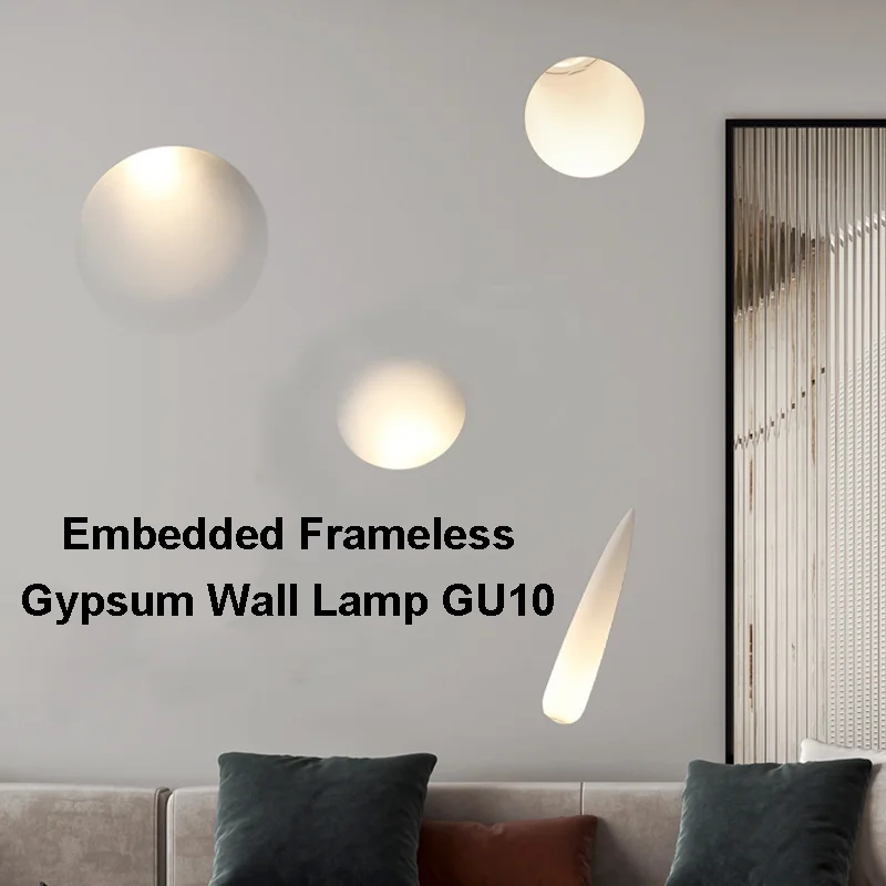 Embedded Frameless Gypsum Wall Lamp GU10 Recessed Staircase Step Night Footlight Corridor Indoor Background Wall Washing Lamp
Embedded Frameless Gypsum Wall Lamp GU10 Recessed Staircase Step Night Footlight Corridor Indoor Background Wall Washing Lamp