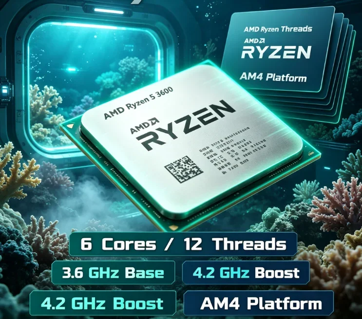 AMD Ryzen 5 3600 Old PC Upgrade Processor 6 Core 12 Thread 3.6GHz 7NM AM4 Socket Gaming CPU No Box
AMD Ryzen 5 3600 Old PC Upgrade Processor 6 Core 12 Thread 3.6GHz 7NM AM4 Socket Gaming CPU No Box