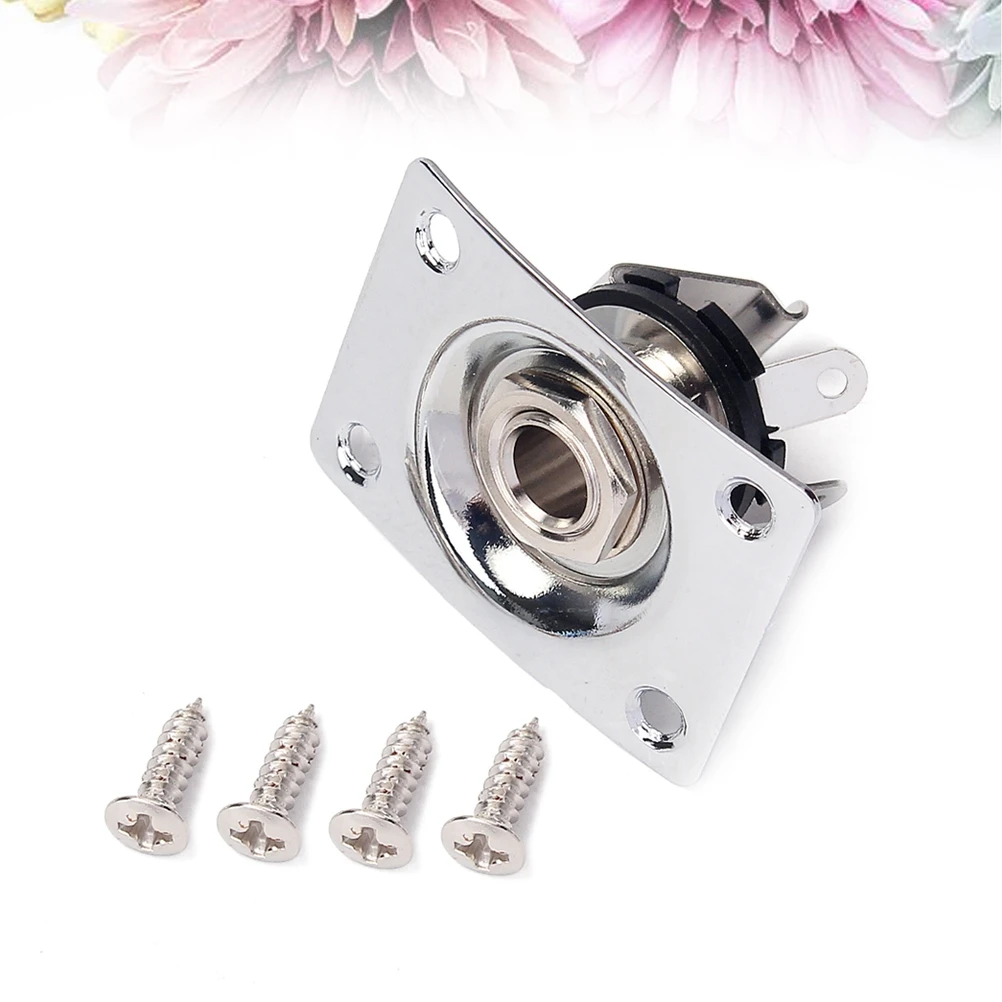 1/4 Inch 6.35mm Guitar Jack Plate Socket Copper Guitar Pickup Output Jack Plug with Jack Plate Screws for Electric Guitar Bass (
1/4 Inch 6.35mm Guitar Jack Plate Socket Copper Guitar Pickup Output Jack Plug with Jack Plate Screws for Electric Guitar Bass (