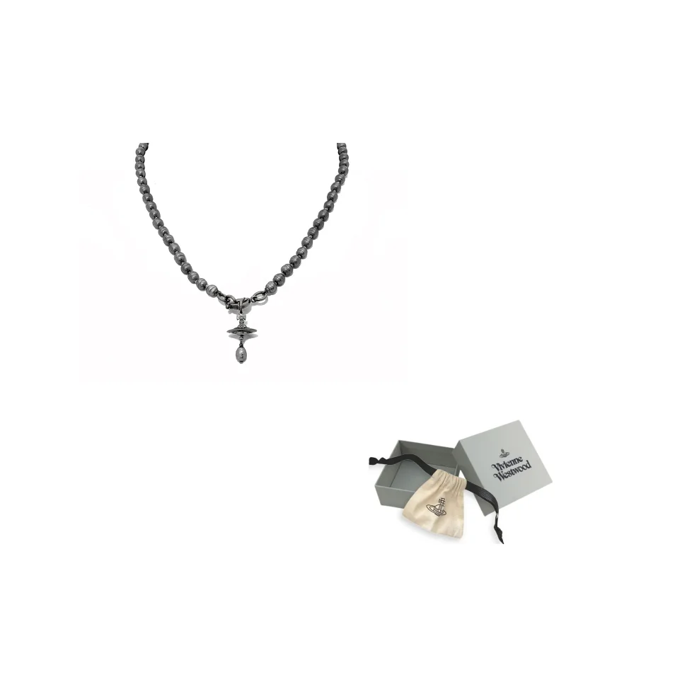Vivienne Westwood Pearl Necklaces Unisex Gunmetal Gray 63010112-02S278-CN
Vivienne Westwood Pearl Necklaces Unisex Gunmetal Gray 63010112-02S278-CN