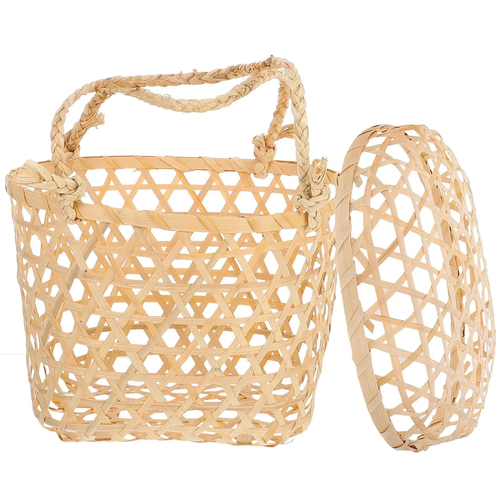 Fruit Basket for Kitchen Counter Wedding Gift Snacks Woven with Handle Manual Egg
Fruit Basket for Kitchen Counter Wedding Gift Snacks Woven with Handle Manual Egg