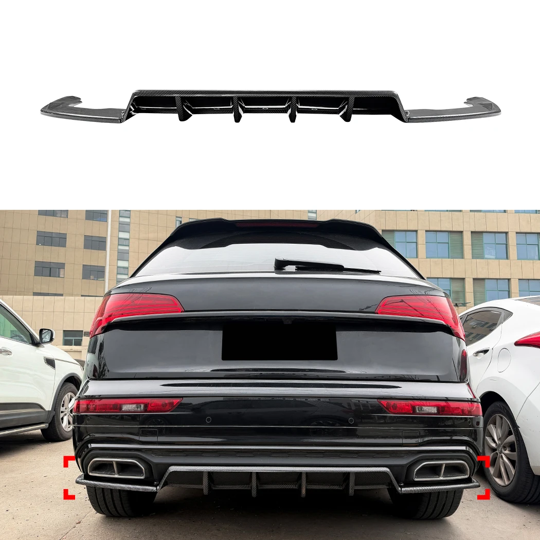 Car Rear Bumper Diffuser Lip Splitters Spoiler Rear Bumper Protector Guard For Audi Q5 FY Sline 2021 2022 2023 2024
Car Rear Bumper Diffuser Lip Splitters Spoiler Rear Bumper Protector Guard For Audi Q5 FY Sline 2021 2022 2023 2024