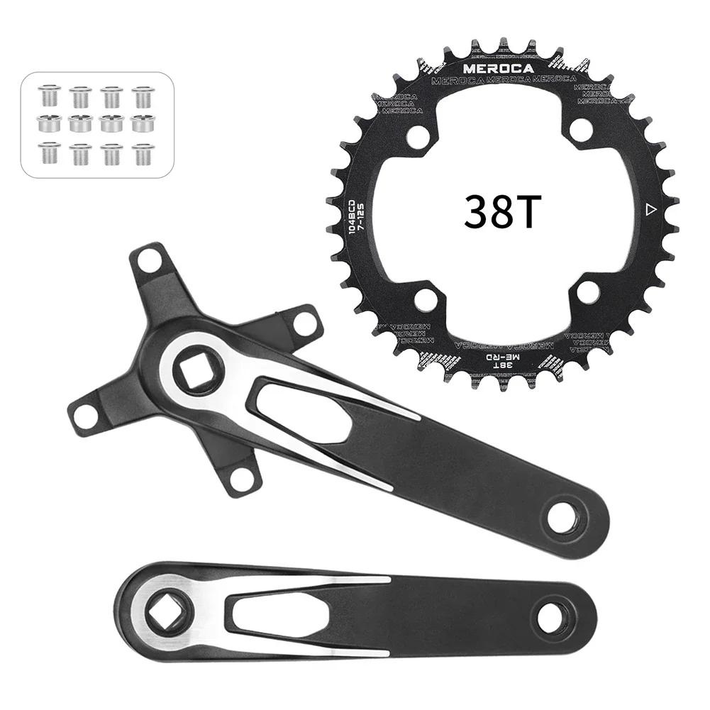 Aluminum Alloy Square Taper Crankset with Narrow Wide Tooth Design 104BCD Chainring 32T 34T 36T 38T for Bicycle Upgrade
Aluminum Alloy Square Taper Crankset with Narrow Wide Tooth Design 104BCD Chainring 32T 34T 36T 38T for Bicycle Upgrade