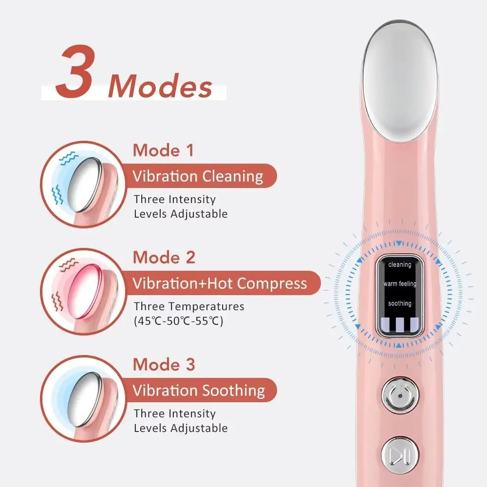 Vibration Vibration Massage Eye Massager Pen 3 Modes Hot Compress Eye Massager Wand Portable Rechargeable Eye Care Tool Eye Care
Vibration Vibration Massage Eye Massager Pen 3 Modes Hot Compress Eye Massager Wand Portable Rechargeable Eye Care Tool Eye Care