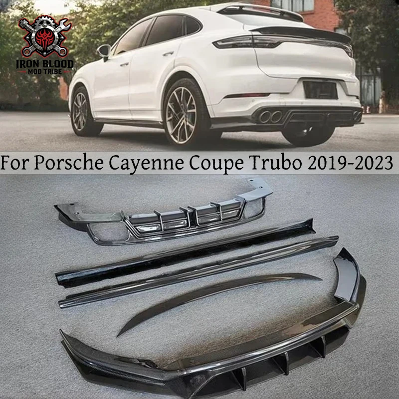 Suitable for Carbon Fiber Body Kit 2019-2023 Porsche Cayenne Coupe Turbo | Front Lip, Rear Diffuser, Side Skirts, Trunk Spoil
Suitable for Carbon Fiber Body Kit 2019-2023 Porsche Cayenne Coupe Turbo | Front Lip, Rear Diffuser, Side Skirts, Trunk Spoil