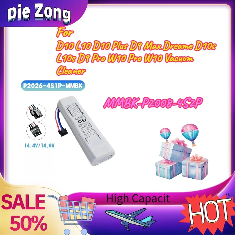 In Stock For D10 L10 D10 Plus D9 Max Dreame D10s L10s D9 Pro W10 Pro W10 Vacuum Cleaner MMBK-P2008-4S2P Battery Replacement
In Stock For D10 L10 D10 Plus D9 Max Dreame D10s L10s D9 Pro W10 Pro W10 Vacuum Cleaner MMBK-P2008-4S2P Battery Replacement