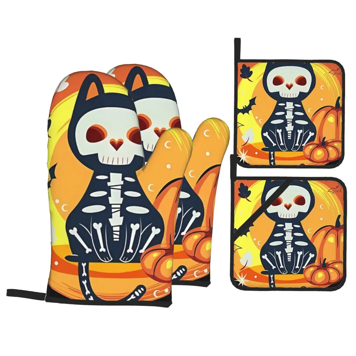 Halloween Theme Gloves Thickened Insulation Gloves and Baking Oven Gloves Anti-scald Microwave Heat Resistant Insulation NonSlip
Halloween Theme Gloves Thickened Insulation Gloves and Baking Oven Gloves Anti-scald Microwave Heat Resistant Insulation NonSlip