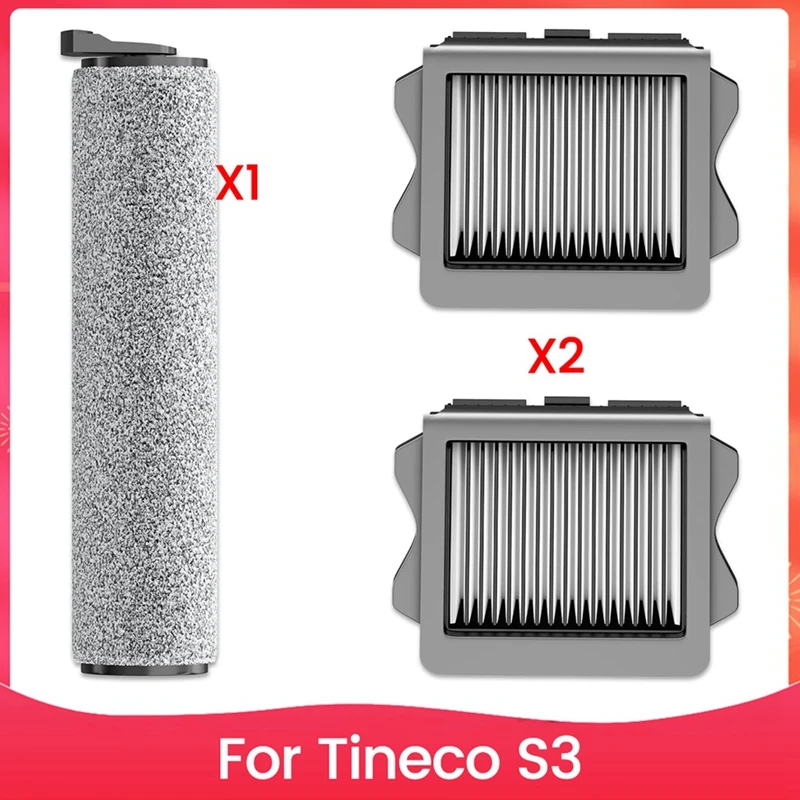 Replacement Filters Brush Rollers For Tineco S3 Serise Cordless Wet Dry Vacuum Cleaner Accessories Parts-AT36
Replacement Filters Brush Rollers For Tineco S3 Serise Cordless Wet Dry Vacuum Cleaner Accessories Parts-AT36