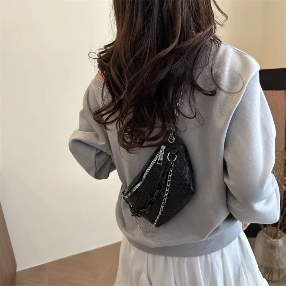 Cool Solid Color Leather Fanny Packs Chain Crossbody Bag Chest Bag Large Capcity Waist Bag Crossbody Waist Pack Sport
Cool Solid Color Leather Fanny Packs Chain Crossbody Bag Chest Bag Large Capcity Waist Bag Crossbody Waist Pack Sport