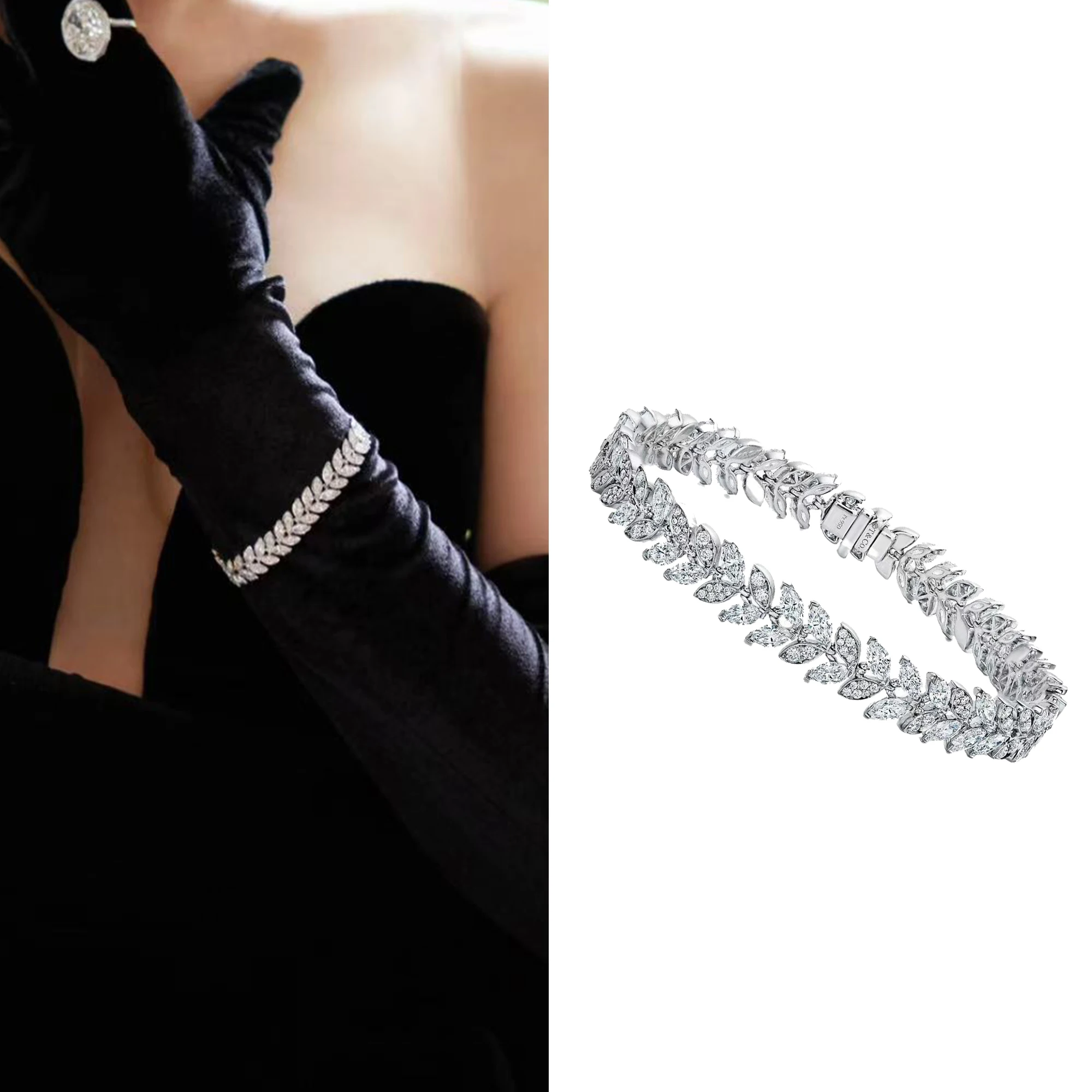Advanced diamond studded temperament bracelet made of pure silver S925, light luxury and niche design bracelet TCO series
Advanced diamond studded temperament bracelet made of pure silver S925, light luxury and niche design bracelet TCO series