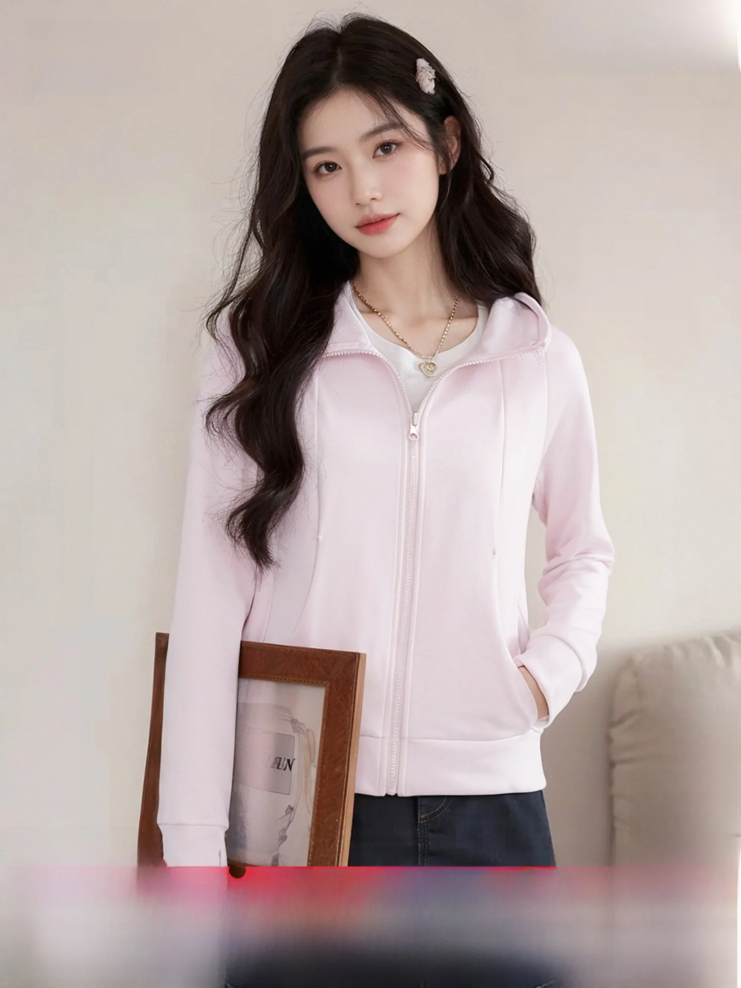 Snow Flng Air Layer Hoodie Jaet Women Spring Autumn 2026 New Korean Sle Lazy Sle Top Small Size Open Cardigan PC
Snow Flng Air Layer Hoodie Jaet Women Spring Autumn 2026 New Korean Sle Lazy Sle Top Small Size Open Cardigan PC