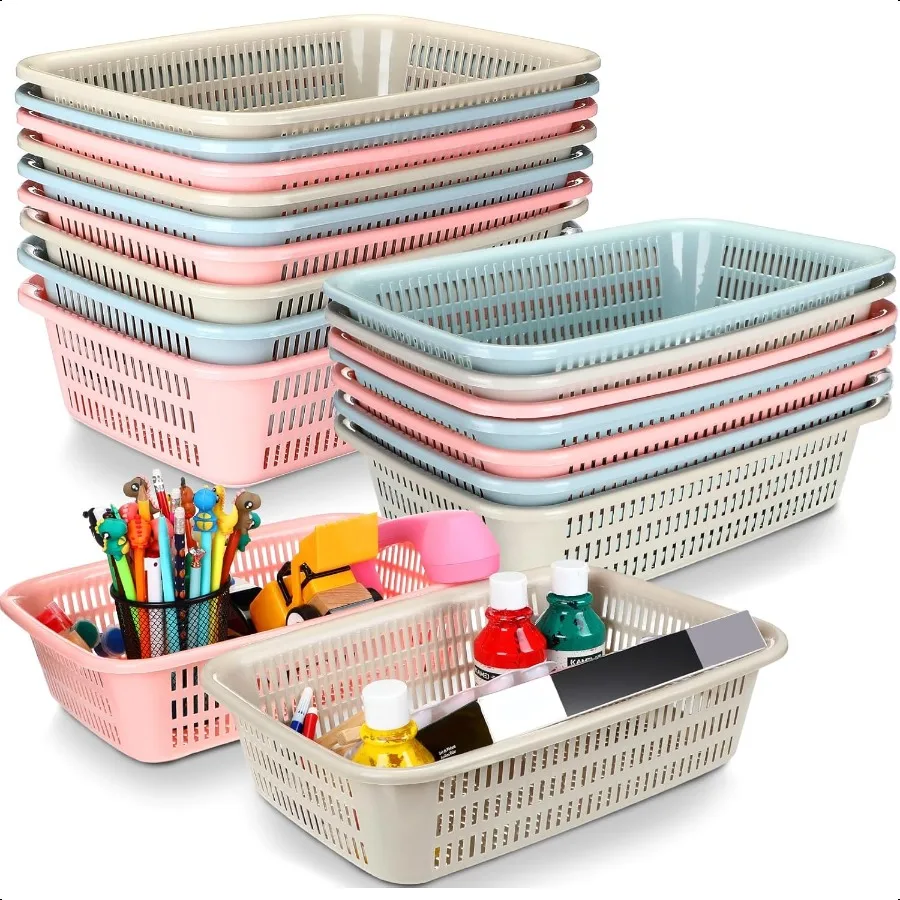 16 Pack 14 x 10 x 4 inch Paper Organizer Basket Plastic Storage Basket Plastic Basket Tray Classroom Office File Holder for Hom
16 Pack 14 x 10 x 4 inch Paper Organizer Basket Plastic Storage Basket Plastic Basket Tray Classroom Office File Holder for Hom