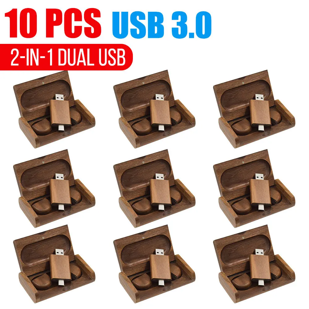 10pcs 2 in 1 Free Custom Logo Wooden Bamboo High Speed USB 3.0 Flash Drive Pen Driver Pen Drive 16GB 32GB 64GB USB Pendriver
10pcs 2 in 1 Free Custom Logo Wooden Bamboo High Speed USB 3.0 Flash Drive Pen Driver Pen Drive 16GB 32GB 64GB USB Pendriver