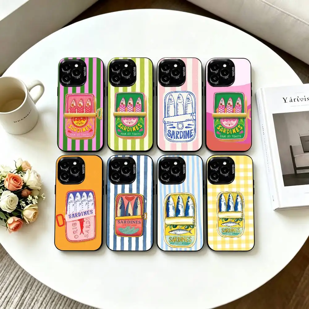 Sardines Canned Phone Case For iPhone 17,16,15,14,13,12,11 Plus,Pro Max,XS,Colorful Silver Phone case Funda Cover
Sardines Canned Phone Case For iPhone 17,16,15,14,13,12,11 Plus,Pro Max,XS,Colorful Silver Phone case Funda Cover