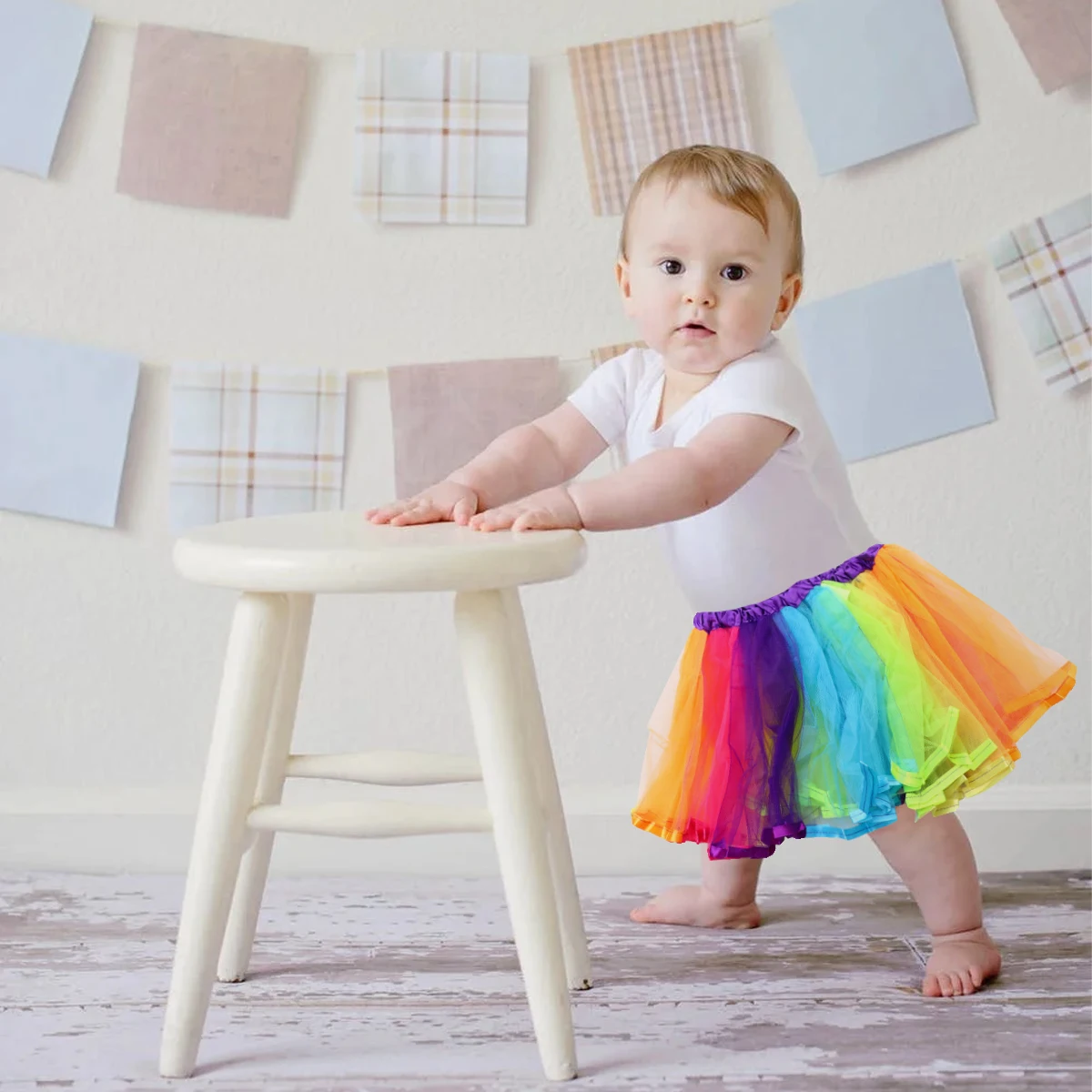 1pc Rainbow Cake Little Girl Tulle Mesh Party Costume Flower Girl Skirt Dress High Quality Adorable Birthday Mesh Skirt Gift
1pc Rainbow Cake Little Girl Tulle Mesh Party Costume Flower Girl Skirt Dress High Quality Adorable Birthday Mesh Skirt Gift