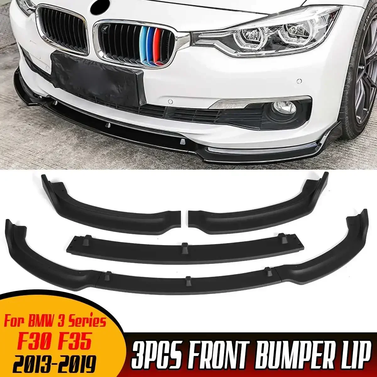 F30 F35 ABS Car Front Bumper Splitter Lip Spoiler Diffuser Guard Cover Body Kit For BMW 3 Series F30 F35 2016-2019
F30 F35 ABS Car Front Bumper Splitter Lip Spoiler Diffuser Guard Cover Body Kit For BMW 3 Series F30 F35 2016-2019