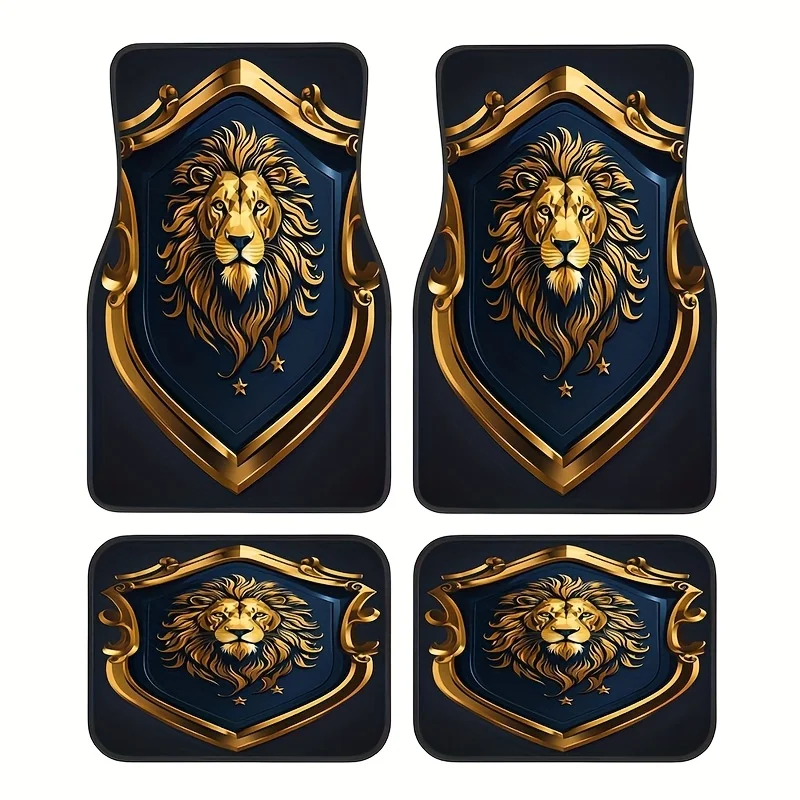Set Of 4 Rubber Mats Featuring A Emblem Design, Universal Non-Slip Carpets That Are Easy To Clean, Made From Synthetic Rubber, S
Set Of 4 Rubber Mats Featuring A Emblem Design, Universal Non-Slip Carpets That Are Easy To Clean, Made From Synthetic Rubber, S
