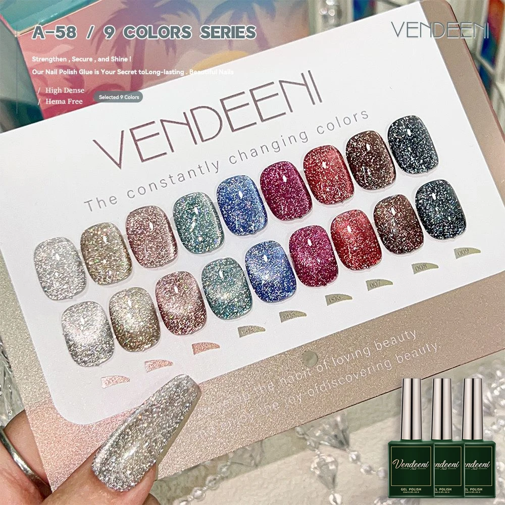 Vendeeni 9 Colors/Set Glitter Broken Diamond Cat Eye Gel Nail Polish Magnetic Laser Flash UV Soak Off Gel Varnish With Display
Vendeeni 9 Colors/Set Glitter Broken Diamond Cat Eye Gel Nail Polish Magnetic Laser Flash UV Soak Off Gel Varnish With Display