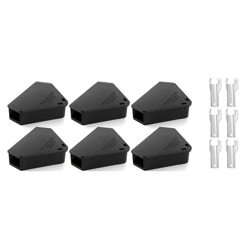 AT36 6PCS Mouse Bait Station With Keys Outdoor Mouse Bait Station Mice Small Station Box For Indoor Outdoor Kitchen Garage
AT36 6PCS Mouse Bait Station With Keys Outdoor Mouse Bait Station Mice Small Station Box For Indoor Outdoor Kitchen Garage