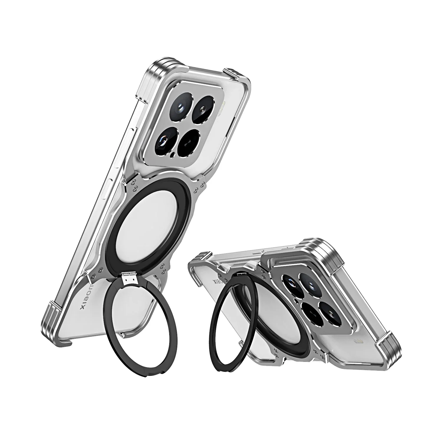 Light Metal Bumper For Xiaomi 15 Pro Case Mi 15 Rimless Frame Built-in 360 Degree Rotation Magnetic Holder With Lens Cover
Light Metal Bumper For Xiaomi 15 Pro Case Mi 15 Rimless Frame Built-in 360 Degree Rotation Magnetic Holder With Lens Cover