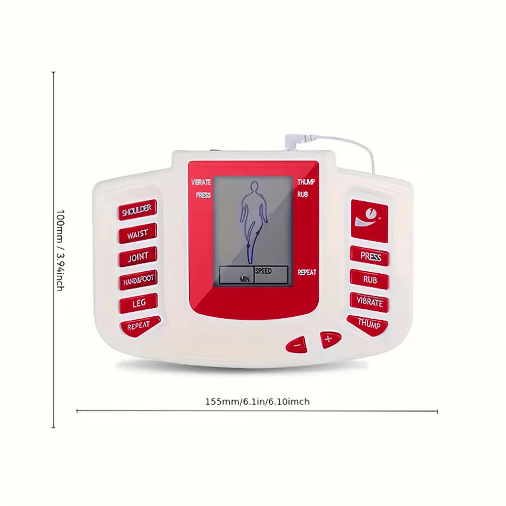 ortable Electronic Muscle Stimulator, Dual Output Unit with 4 Pads for Back, Shoulder, Leg, Making It a Perfect Gift for Family
ortable Electronic Muscle Stimulator, Dual Output Unit with 4 Pads for Back, Shoulder, Leg, Making It a Perfect Gift for Family