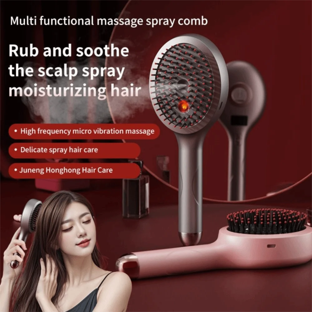 High Frequency Vibration 2-in-1 Styling Brush 650nm Red Light Hair Follicle Massage Electric Massage Spray Comb Adds Shine
High Frequency Vibration 2-in-1 Styling Brush 650nm Red Light Hair Follicle Massage Electric Massage Spray Comb Adds Shine