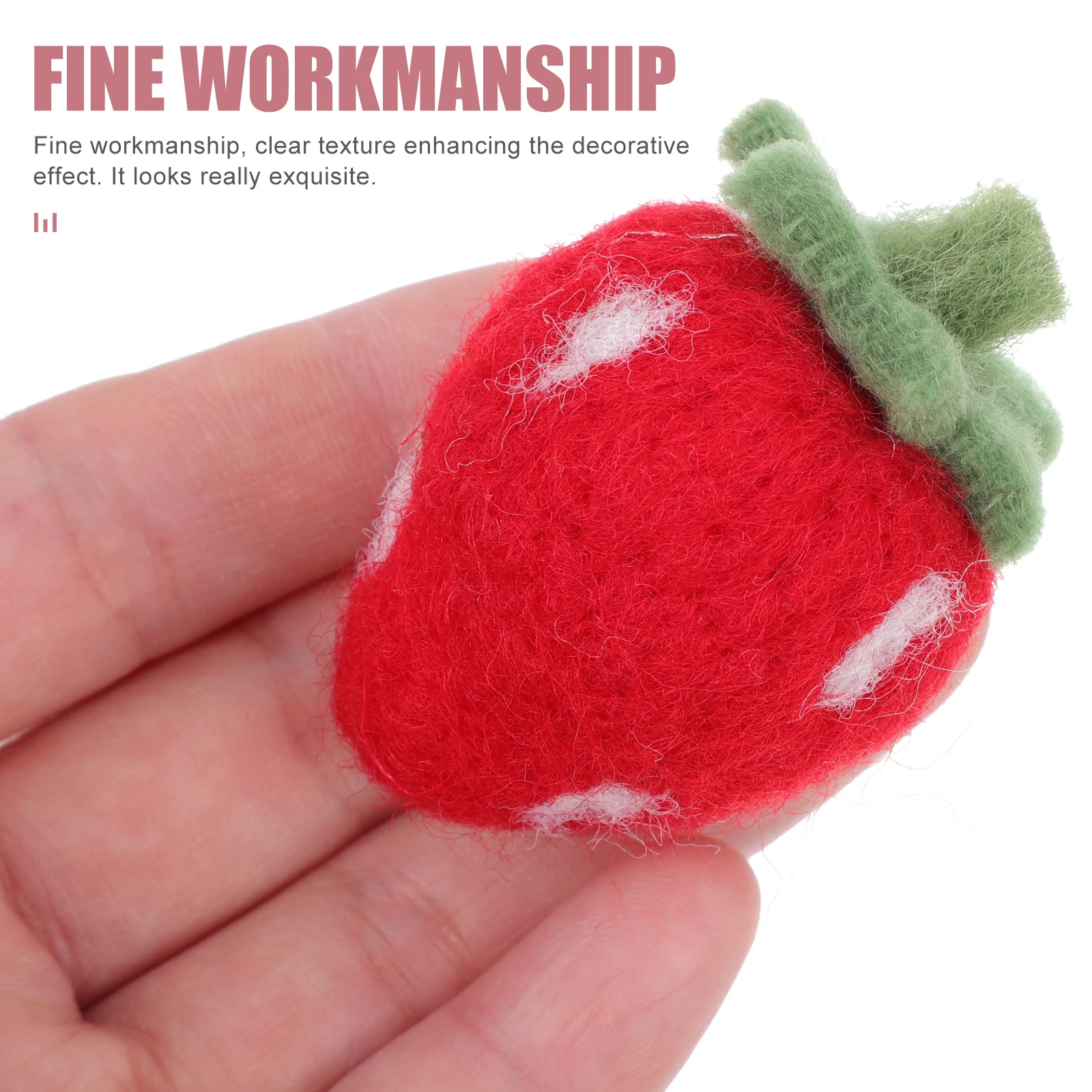10 Pcs Decor Wool Felt Products Play Strawberries Craft Balls Strawberry Tool Colours Fabric Crafts DIY Making Red Office
10 Pcs Decor Wool Felt Products Play Strawberries Craft Balls Strawberry Tool Colours Fabric Crafts DIY Making Red Office
