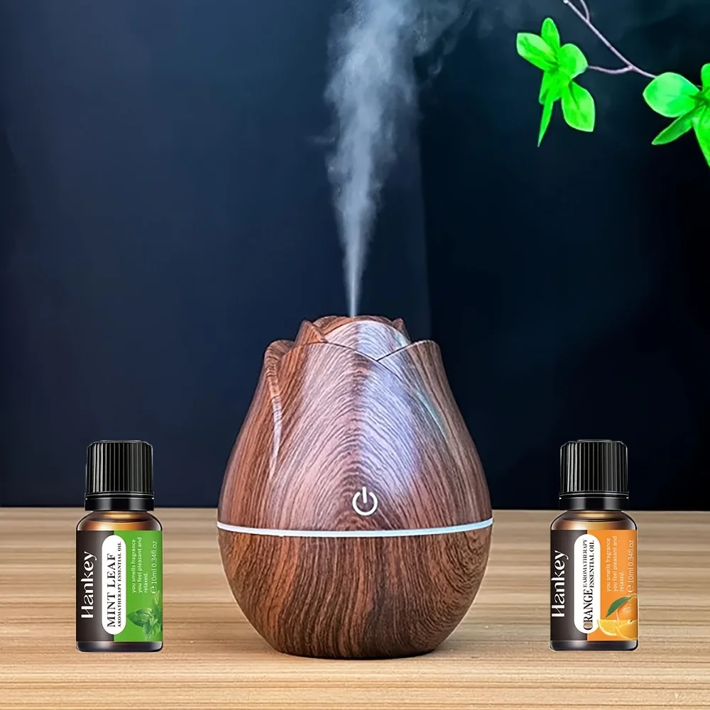 1pc Wooden Aromatherapy Diffuser, 4.4oz Ultrasonic Essential Oil Humidifier with Touch Control, Negative Ion Function, Auto Shut
1pc Wooden Aromatherapy Diffuser, 4.4oz Ultrasonic Essential Oil Humidifier with Touch Control, Negative Ion Function, Auto Shut