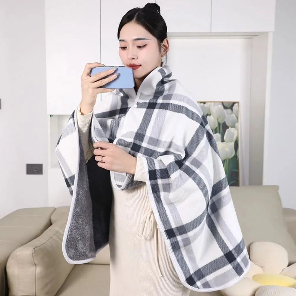 Casual Plaid Blanket Wearable Blanket Soft Thicken Home Shawl Polyester with Button Flannel Blanket Bedroom
Casual Plaid Blanket Wearable Blanket Soft Thicken Home Shawl Polyester with Button Flannel Blanket Bedroom