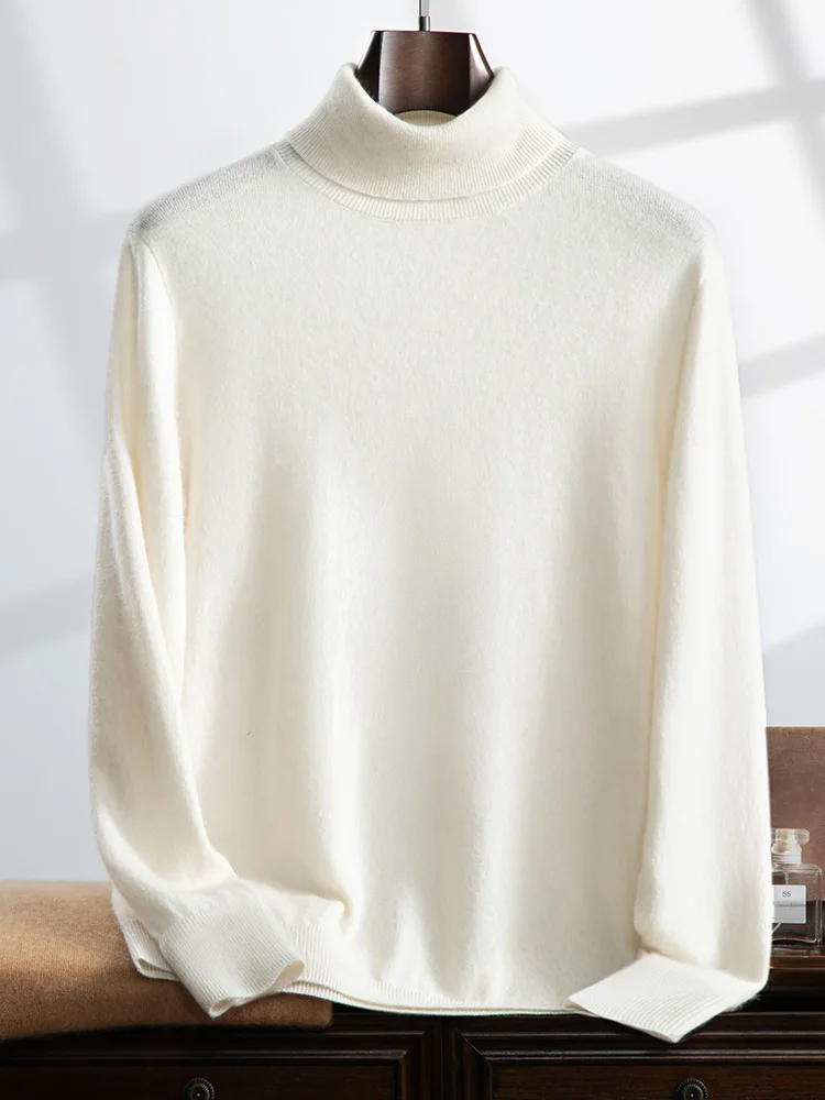 Choice Men's 100% Cashmere Sweaters High Collar Solid Pullovers Autumn Winter Soft Warm Smart Casual Cashmere Knitwear Clothing
Choice Men's 100% Cashmere Sweaters High Collar Solid Pullovers Autumn Winter Soft Warm Smart Casual Cashmere Knitwear Clothing