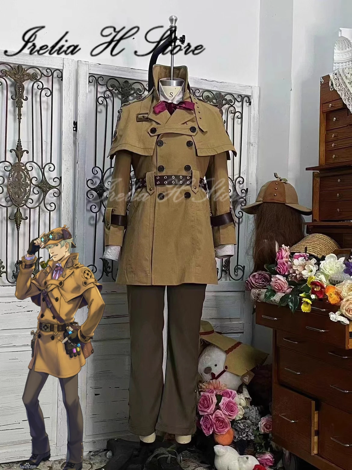 Irelia H Store The Great Ace Attorney Chronicles Sherlock Holmes Cosplay Costume hat shoes glasses high quality Custom size 
Irelia H Store The Great Ace Attorney Chronicles Sherlock Holmes Cosplay Costume hat shoes glasses high quality Custom size