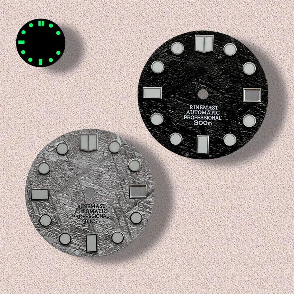 28.5mm S Logo Meteorite Dial Fit NH35/NH36 Automatic Movement C3 Green Luminous High-Quality Watch Modification Accessories
28.5mm S Logo Meteorite Dial Fit NH35/NH36 Automatic Movement C3 Green Luminous High-Quality Watch Modification Accessories