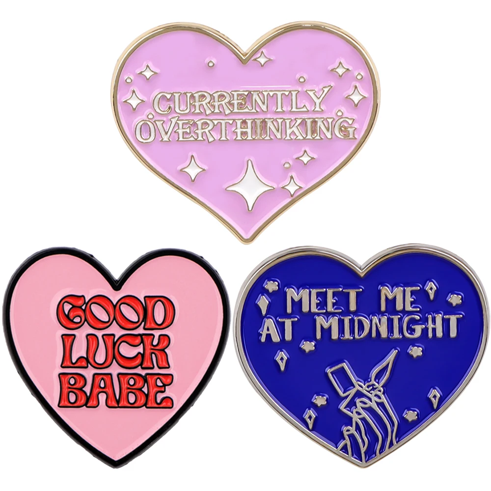 Heart Quotes Enamel Pins Custom Brooches Lapel Badges Briefcase backpacks Accessories Decoration Jewelry
Heart Quotes Enamel Pins Custom Brooches Lapel Badges Briefcase backpacks Accessories Decoration Jewelry