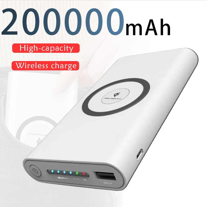 200000mAh wireless power bank bidirectional fast charging power bank portable charger C-type external battery for mobile phones
200000mAh wireless power bank bidirectional fast charging power bank portable charger C-type external battery for mobile phones