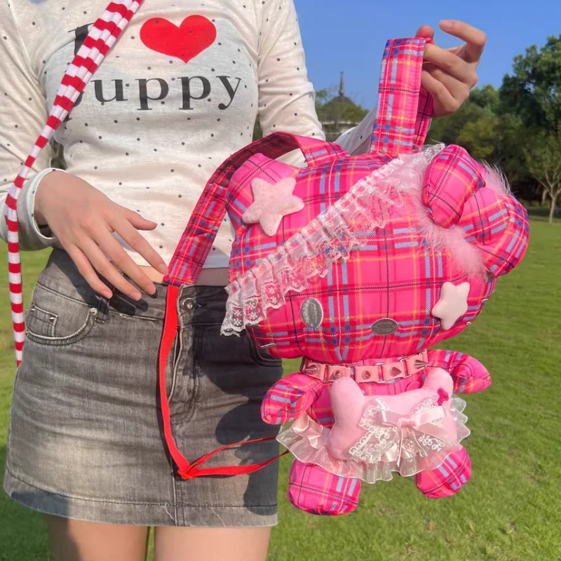 Розовый рюкзак Hellokittys с героями мультфильмов для девочек Y2k, кавайная плюшевая кукла, портативная милая дорожная сумка для фото на молнии, сумка для мобильного телефона, подарок на день рождения
Розовый рюкзак Hellokittys с героями мультфильмов для девочек Y2k, кавайная плюшевая кукла, портативная милая дорожная сумка для фото на молнии, сумка для мобильного телефона, подарок на день рождения