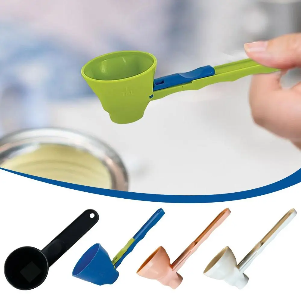 Flling Coffee Scoop Funnel Plastic 2 in 1 Sliding Design Sliding Scoop Funnel Reusable Powder Funnel Scoop Kitchen Accessories
Flling Coffee Scoop Funnel Plastic 2 in 1 Sliding Design Sliding Scoop Funnel Reusable Powder Funnel Scoop Kitchen Accessories