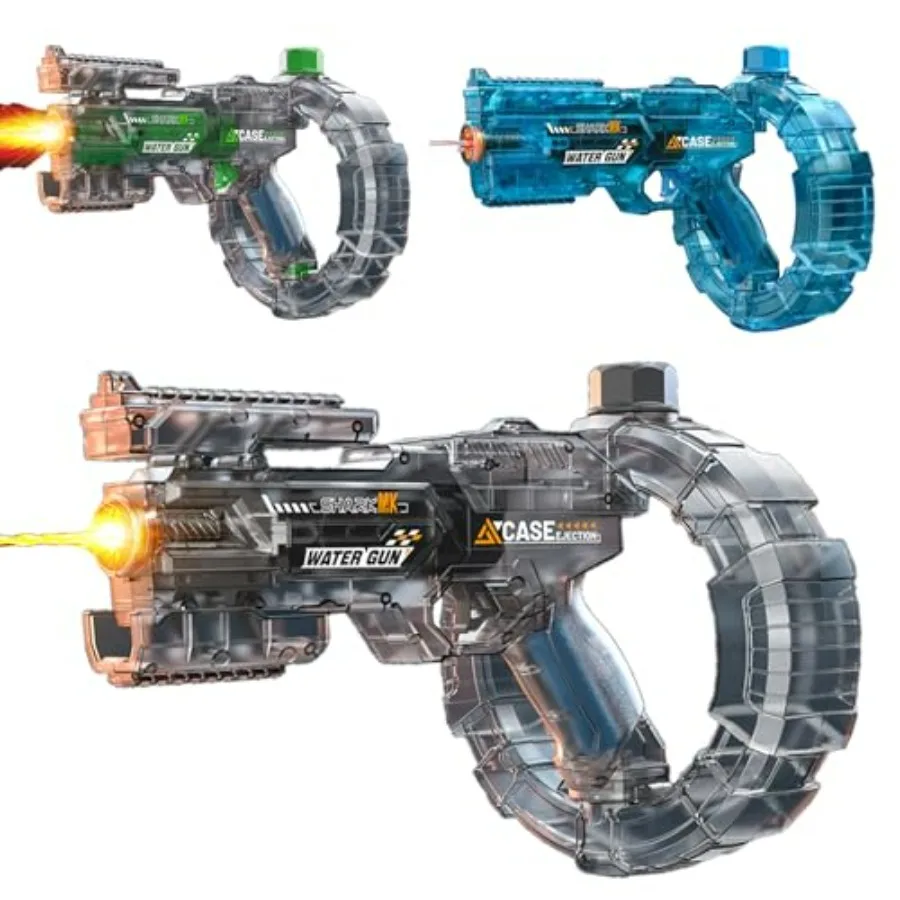 Outdoor water toy for boys and girls: mechanical transforming electric water gun with strobe lights, long range, and deformatio
Outdoor water toy for boys and girls: mechanical transforming electric water gun with strobe lights, long range, and deformatio