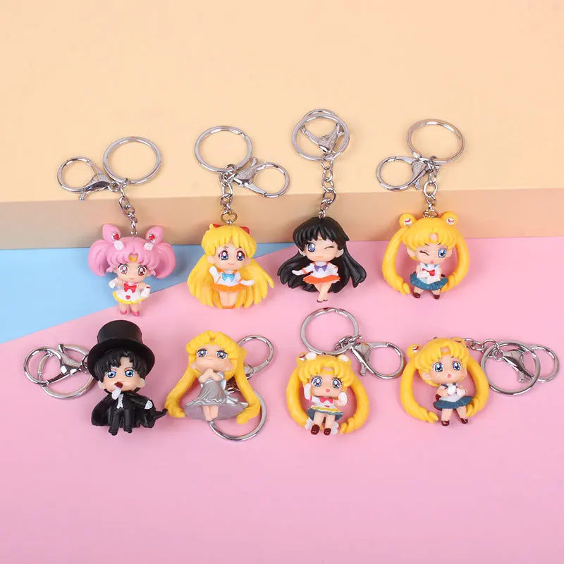 Anime Car Keychain Sailor Moon Cute Keychains Luna cat Schoolbag Pendant Tsukino Usagi Chaveiro Charm Girl Birthday Gift
Anime Car Keychain Sailor Moon Cute Keychains Luna cat Schoolbag Pendant Tsukino Usagi Chaveiro Charm Girl Birthday Gift
