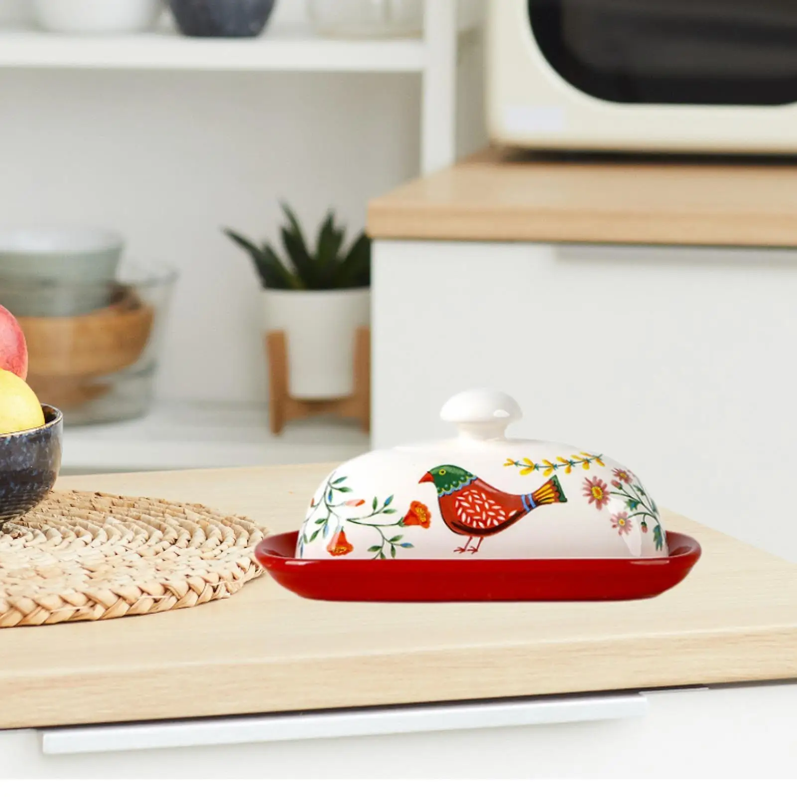 Cheese Butter Keeper Porcelain Dessert Plate Kitchen Utensils Butter Dish with Lid for Household Counter Buffet Cake Freezer
Cheese Butter Keeper Porcelain Dessert Plate Kitchen Utensils Butter Dish with Lid for Household Counter Buffet Cake Freezer