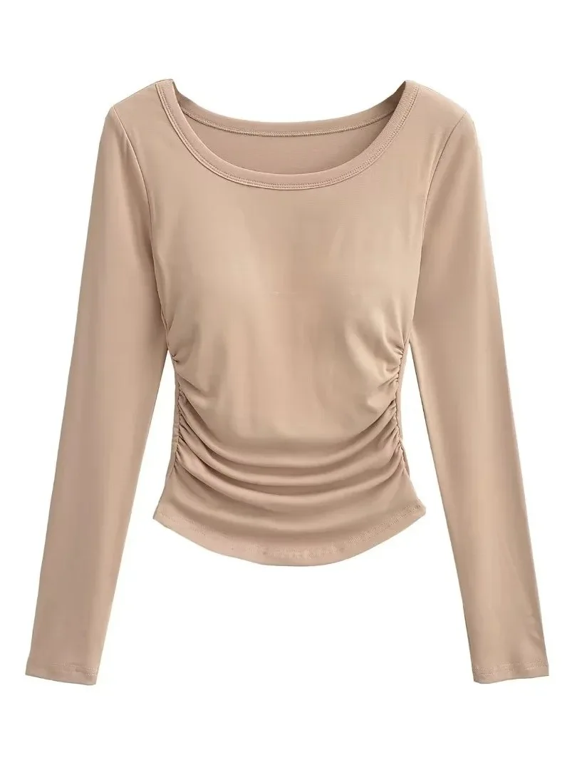2024 Autumn/winter New Spicy Girl Sexy Round Neck Long Sleeve Pullover Women Cinching Waist Solid Color Slim Short Top RMHH
2024 Autumn/winter New Spicy Girl Sexy Round Neck Long Sleeve Pullover Women Cinching Waist Solid Color Slim Short Top RMHH
