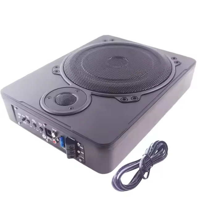 Factory Direct New 10 Inch Single Coil Slim Active Car Subwoofer High Quality 600W 12V DC Audio Underseat Subwoofer
Factory Direct New 10 Inch Single Coil Slim Active Car Subwoofer High Quality 600W 12V DC Audio Underseat Subwoofer