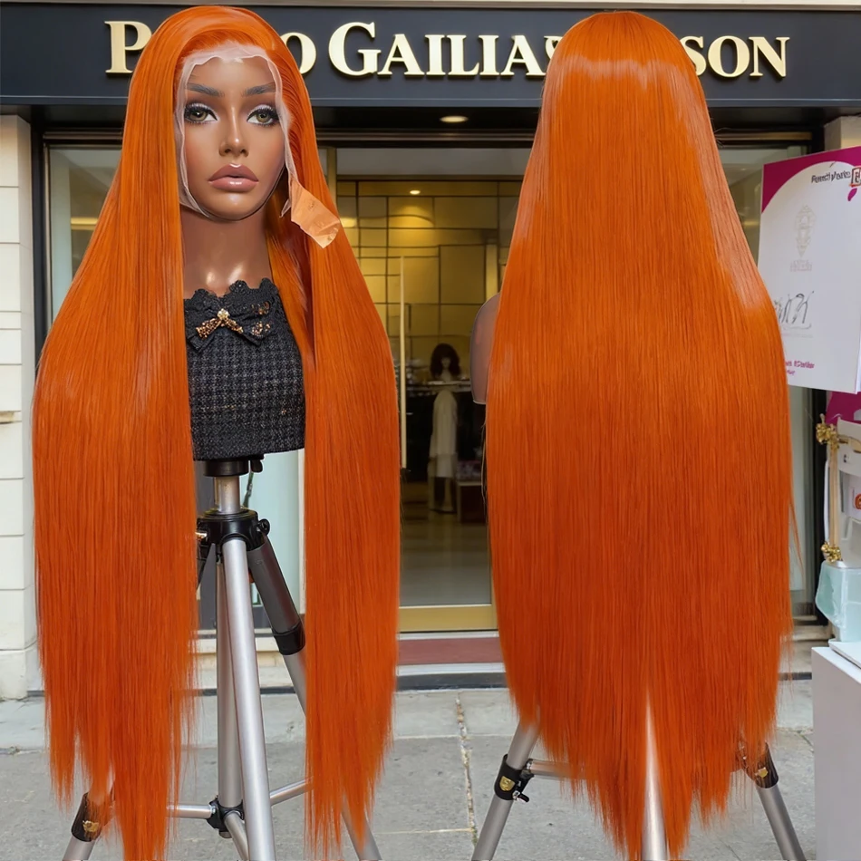 30 Inch Straight Orange Ginger Lace Front Wigs Human Hair 350 Colored Brazilian 13X6 HD Transparent Lace Frontal Wigs For Women
30 Inch Straight Orange Ginger Lace Front Wigs Human Hair 350 Colored Brazilian 13X6 HD Transparent Lace Frontal Wigs For Women
