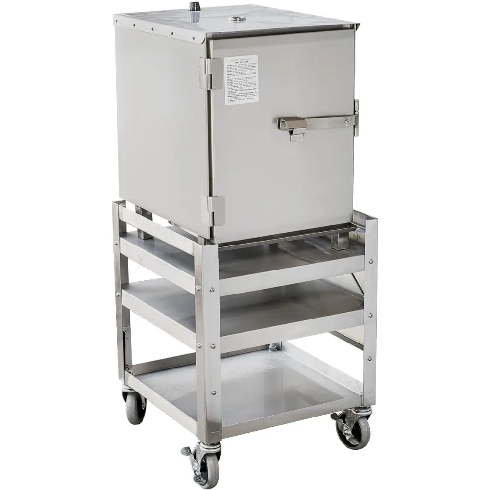 SmokinTex Stainless Steel Smoker Cart for Models 1100 & 1400 - Includes Locking Wheels and Side Shelf, 22"x18"x18"
SmokinTex Stainless Steel Smoker Cart for Models 1100 & 1400 - Includes Locking Wheels and Side Shelf, 22"x18"x18"
