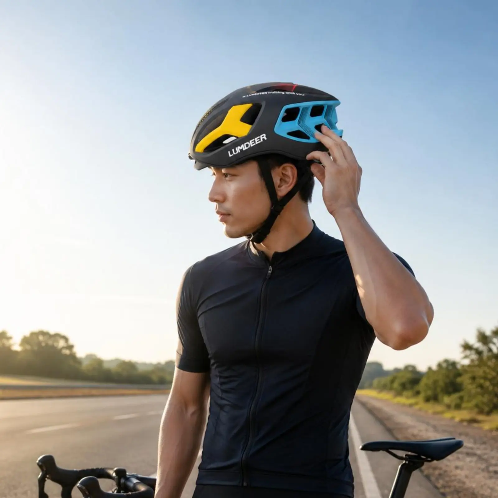 Aero Bike Helmet Aerodynamic Design Road Bike Helmet Sports Gear Ventilation Adjustable Chin Strap
Aero Bike Helmet Aerodynamic Design Road Bike Helmet Sports Gear Ventilation Adjustable Chin Strap