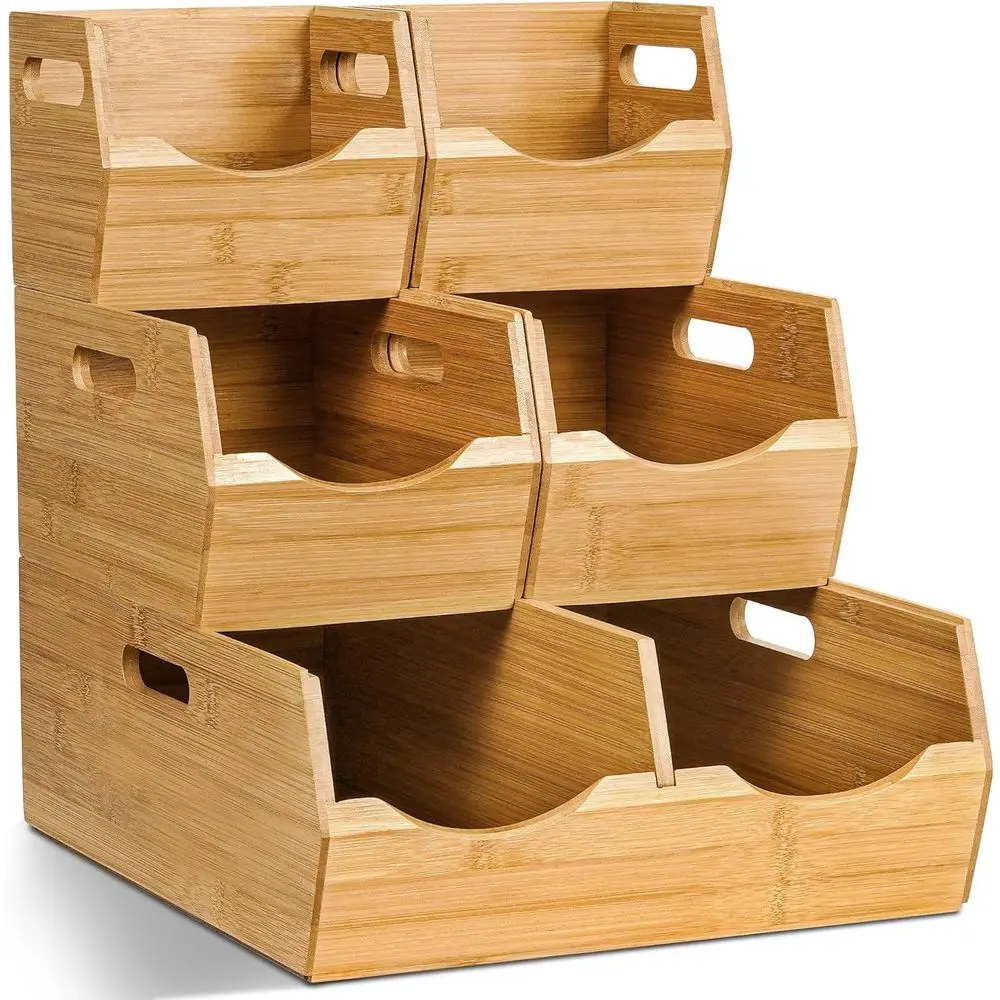 Складные бамбуковые контейнеры для хранения с ручками, съемной перегородкой для кухни, офиса и хранения фруктов
Складные бамбуковые контейнеры для хранения с ручками, съемной перегородкой для кухни, офиса и хранения фруктов