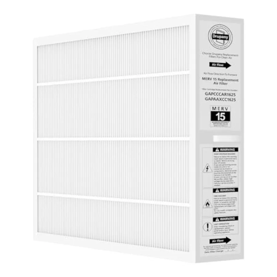 MERV 15 Replacement Filter Compatible with Carrier/Bryant GAPAAXCC1625 Infinity 16" x 25" Air Cleaner, Replaces GAPCCCAR1625, A
MERV 15 Replacement Filter Compatible with Carrier/Bryant GAPAAXCC1625 Infinity 16" x 25" Air Cleaner, Replaces GAPCCCAR1625, A